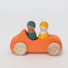 GRIMM'S Großes Cabrio Blau oder Orange - Holzspielzeugauto