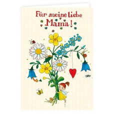 Grätz Verlag - Klappkarte "Für meine liebe Mama" - Illustration: Outi Kaden