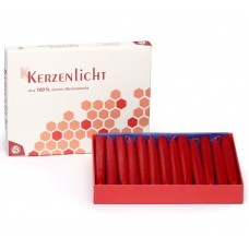 Karl-Schubert-Werkstätten Bienenwachs Christbaumkerzen 24 Stück rot