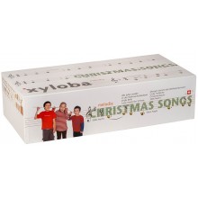Xyloba melodia Christmas Songs - Kinder Holz Kugelbahn mit Klangbausteinen - 66 Teile